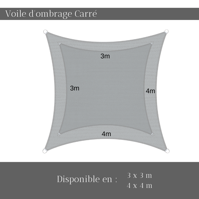 Voile d’ombrage premium – conception résistante au vent et durable