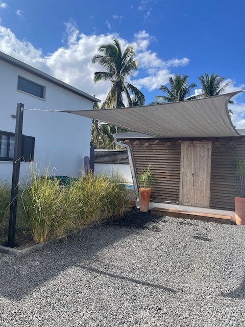 Installation voile ombrage reunion - 5x3