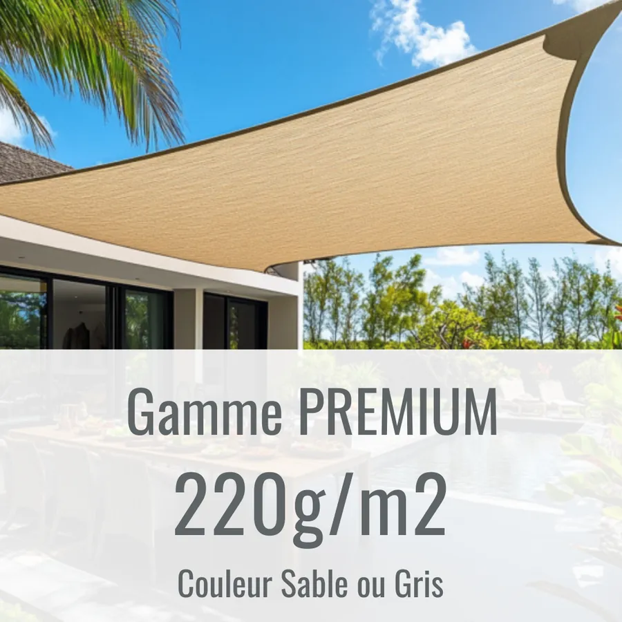 voile ombrage réunion 220g